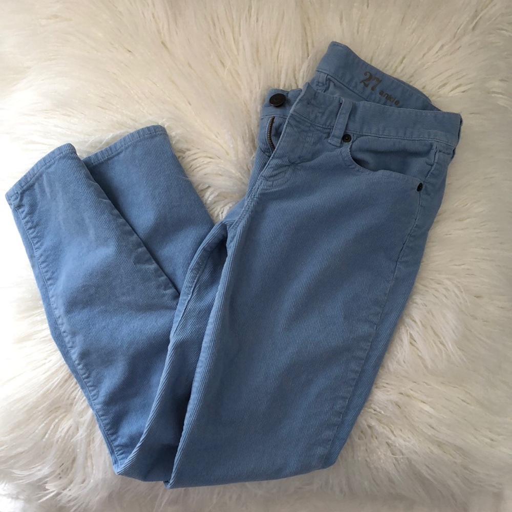 JCREW TOOTHPICK CORDUROY PANT